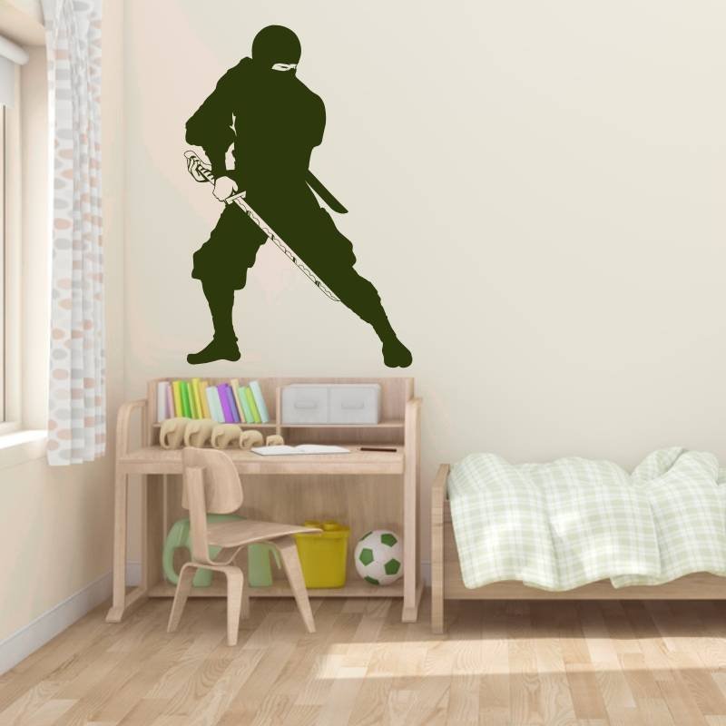 Naklejka na ścianę wojownik ninja 2103