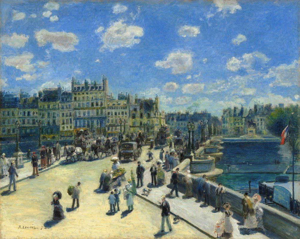 Reprodukcja Pont Neuf Paris, Renoir Auguste