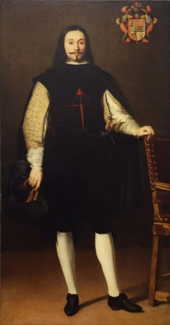 Reprodukcja Portrait of Don Diego Felix de Esquivel y Aldama, Bartolome Esteban Murillo - Wzór graficzny. Postać mężczyzny