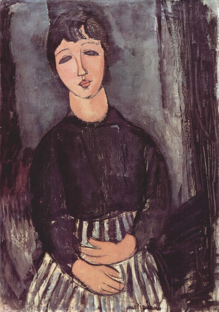 Reprodukcja Porträt einer Zofe, Amedeo Modigliani