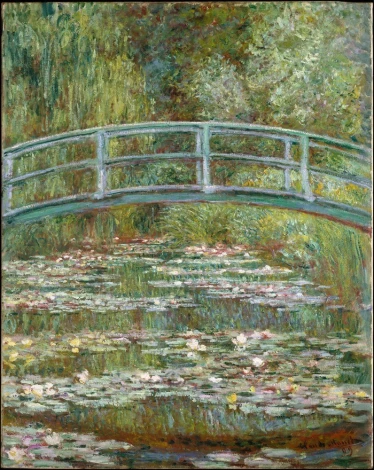 Reprodukcja Bridge over a Pond of Water Lilies, Claude Monet - Wzór graficzny. Most nad stawem otoczony liliami wodnymi