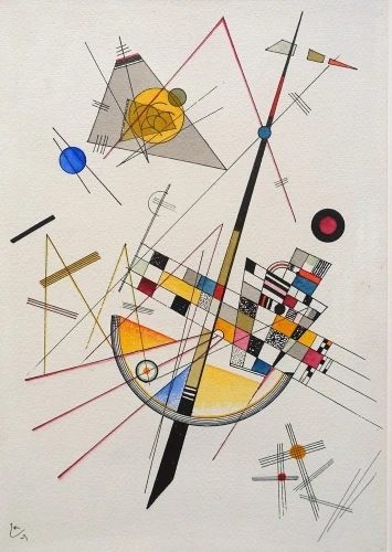 Reprodukcja Delicate Tension, Wassily Kandinsky