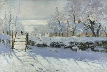 Reprodukcja The Magpie, Claude Monet