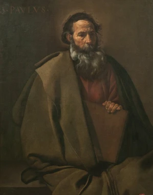 Reprodukcja Saint Paul Diego Velazqueza, doskonała do eleganckiego salonu, z wyrazistymi detalami i 