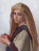 Reprodukcja Girl with a pomegranate, William-Adolphe Bouguereau - Wzór graficzny. Postać kobiety trzymającej granat