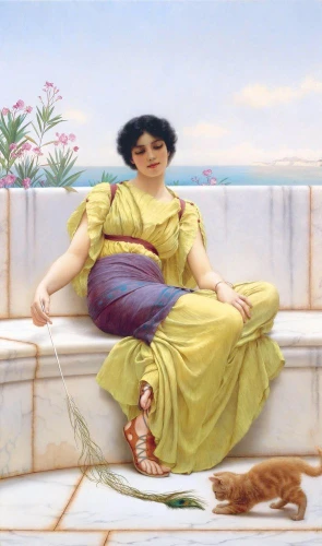 Reprodukcja Idleness, William Godward