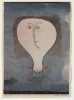 Reprodukcja Fright of a Girl, Paul Klee - Wzór graficzny. Postać z dużą głową, prostym ciałem i okrągłymi oczami
