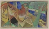 Reprodukcja Tiger in the Jungle, Franz Marc - Wzór graficzny. Obraz przedstawia tygrysa w dynamicznych, abstrakcyjnych