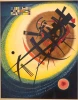 Reprodukcja In the Bright Oval, Wassily Kandinsky - Wzór graficzny. Kompozycja z dynamicznymi liniami, okręgami