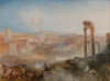 Reprodukcja Modern Rome - Campo Vaccino, William Turner - Wzór graficzny. Obraz przedstawia widok na ruiny z kolumnami