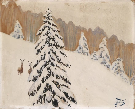 Reprodukcja Zima, Fałat Julian