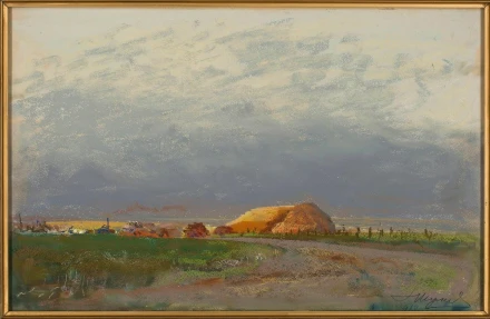 Reprodukcja Młocka na Ukrainie, Wyczółkowski Leon