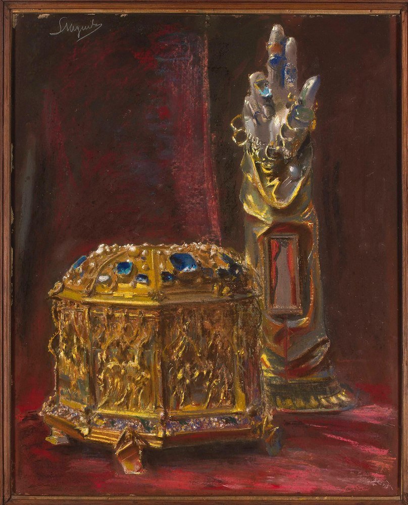 Reprodukcja Relikwiarze św. Stanisława - Leon Wyczółkowski