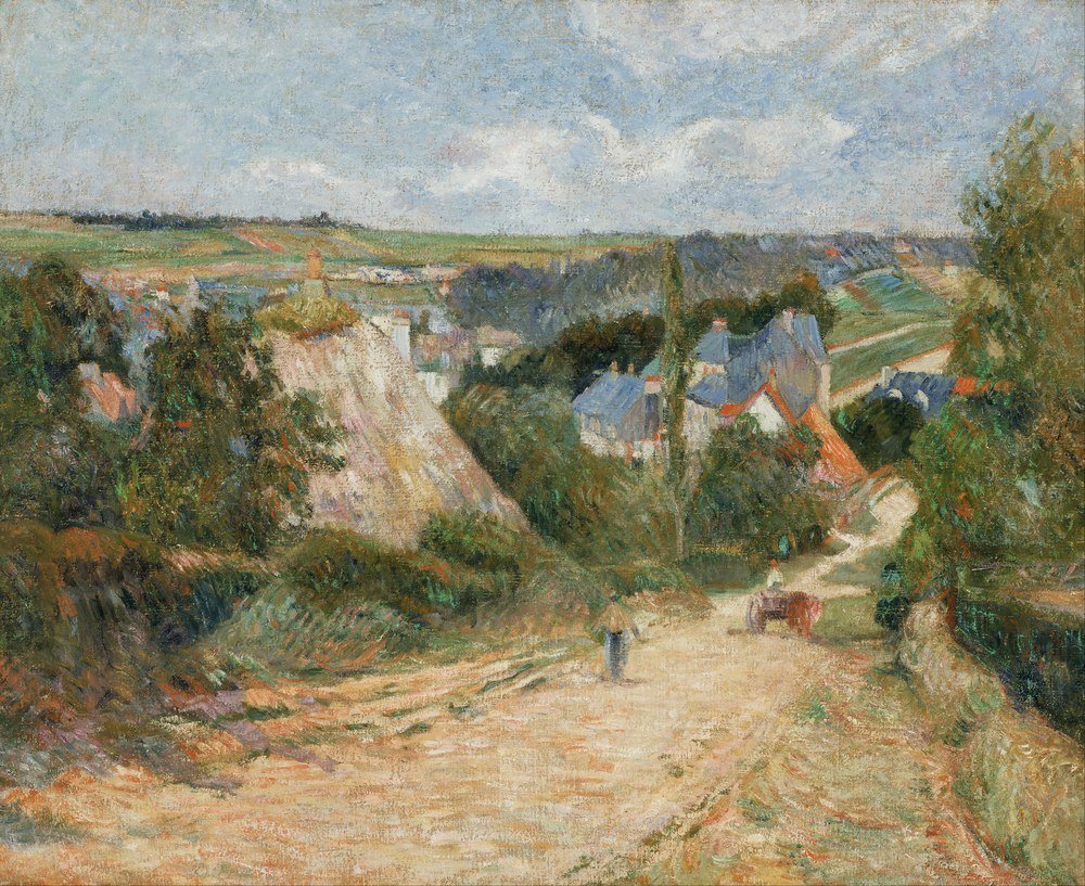 Reprodukcja Entrance to the Village of Osny, Gauguin Paul