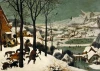 Reprodukcja The Hunters in the Snow - winter, Pieter Bruegel - Aranżacja w salonie. Ściany w jasnych odcieniach, drewniane