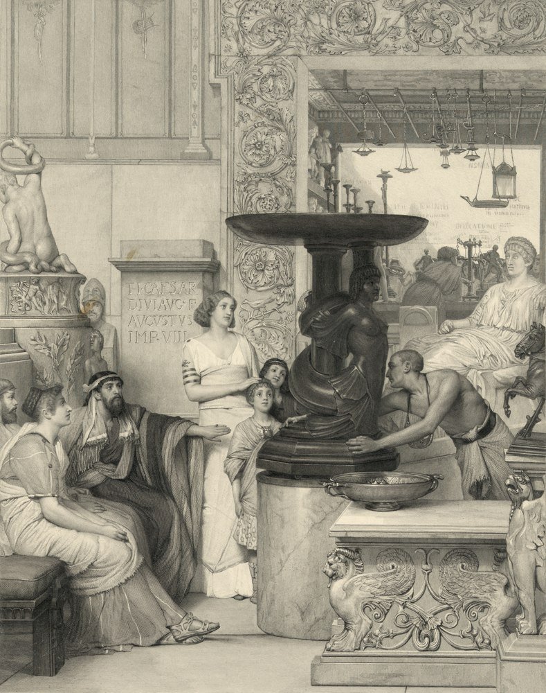 Reprodukcja The Sculpture Gallery, Lawrence Alma-Tadema