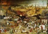 Reprodukcja The Triumph of Death, Pieter Bruegel - Wzór graficzny. Scena przedstawia chaos, śmierć i zniszczenie w różnych