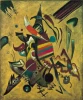 Reprodukcja Points, Wassily Kandinsky - Wzór graficzny. Kompozycja z dynamicznymi kształtami, liniami i kolorowymi plamami