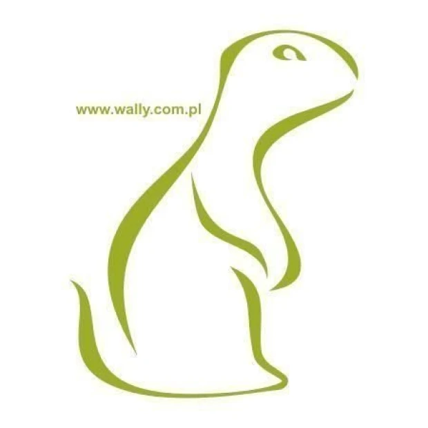 Stylowa naklejka zwierząt w kształcie dinozaura, idealna do dziecięcego pokoju, dodająca radosnego c