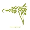 Elegancka naklejka kwiaty 071, idealna do odświeżenia nowoczesnego wnętrza w stylu minimalistycznym.