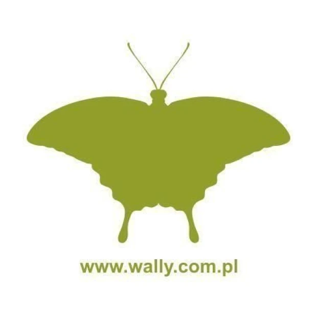Stylowa naklejka motyla 023 w świeżym, zielonym kolorze, idealna do ozdabiania dziecięcego pokoju lu