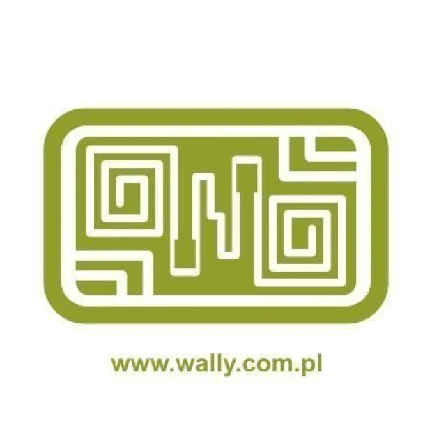 Naklejka ścienna z geometrycznym wzorem meksykańskim w przykładowej zielonej kolorystyce na białym tle
