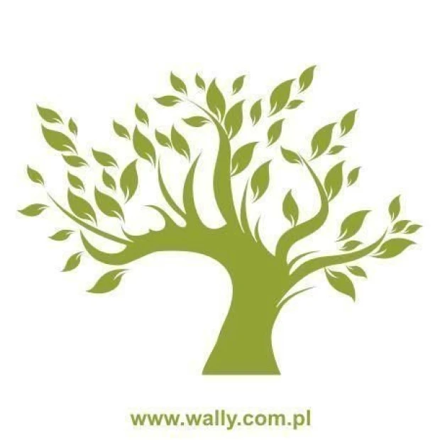 Stylowa naklejka drzewo 0775 w świeżym odcieniu zieleni, idealna do naturalnego wystroju wnętrz.