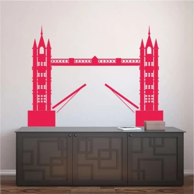 London Bridge szablon malarski 2287 - Aranżacja w salonie. Ściany w jasnym kolorze, meble w odcieniach szarości