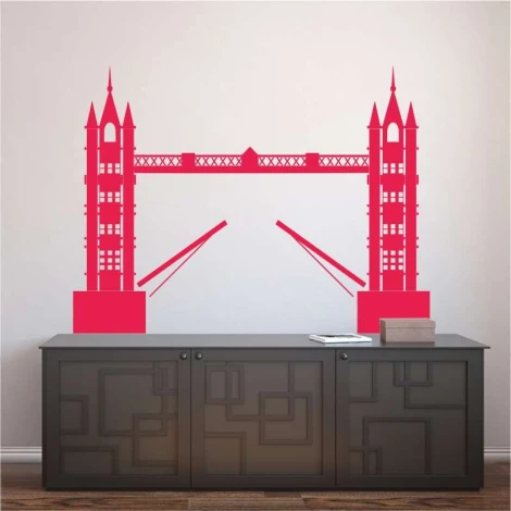 London Bridge szablon malarski 2287 - Aranżacja w salonie. Ściany w jasnym kolorze, meble w odcieniach szarości
