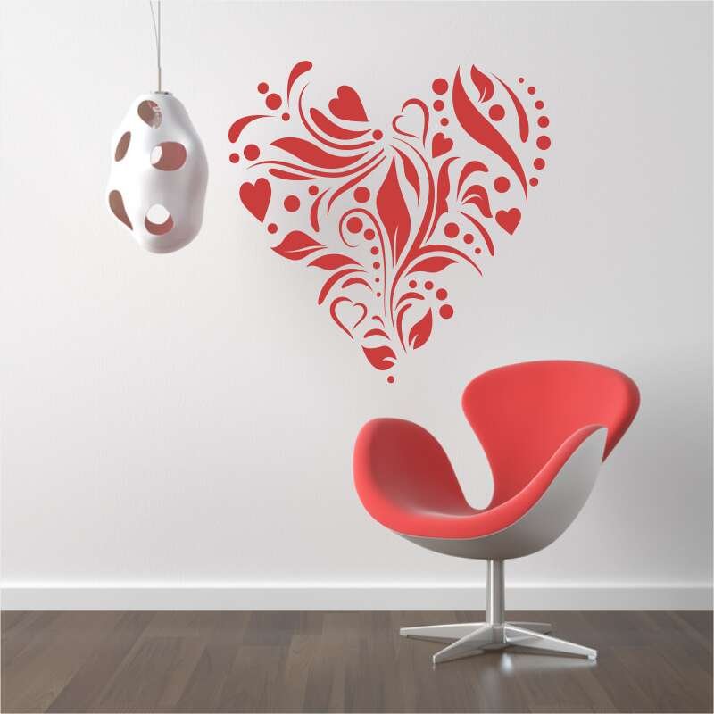 Szablon do malowania serce ornament 2339