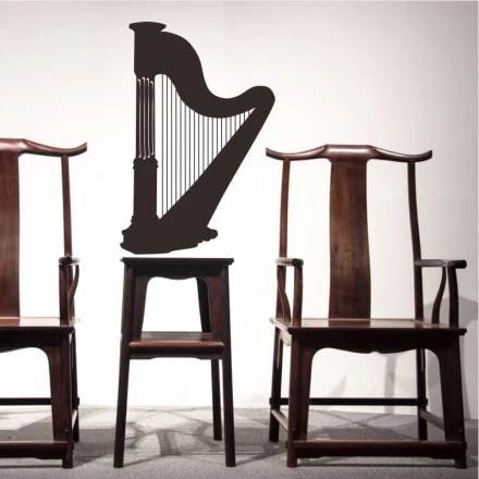 Szablon na ścianę harfa 2252