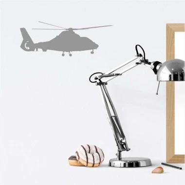 Szablon do malowania helikopter 2301 - Aranżacja w biurze. Jasne ściany z minimalistycznym wystrojem