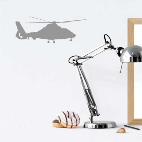 Szablon do malowania helikopter 2301 - Aranżacja w biurze. Jasne ściany z minimalistycznym wystrojem