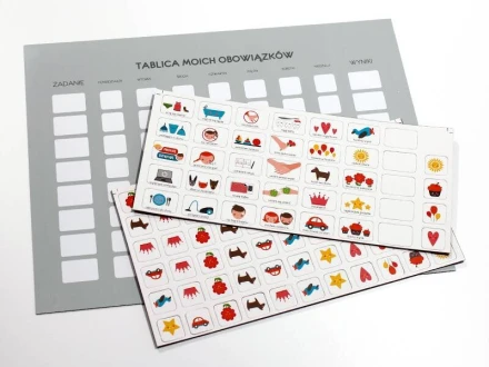 Tablica obowiązków magnetyczna