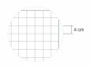 Nakładka magnetyczna suchościeralna kratka 4cm 06 - Wzór graficzny. Grafika przedstawia siatkę z kwadratami o wymiarach 4 cm