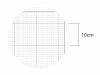 Nakładka magnetyczna suchościeralna kratka drobna 1cm 07 - Wzór graficzny. Grafika przedstawia siatkę z drobnymi kwadratami