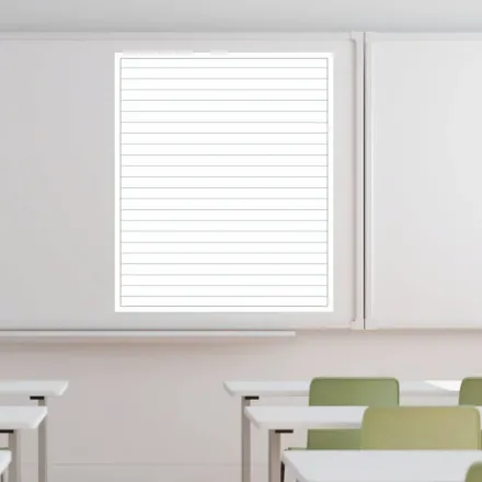 Nakładka magnetyczna suchościeralna trójlinia 4cm 05