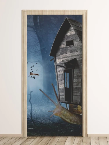 Fototapeta na drzwi dla dzieci ślimak FP 6016