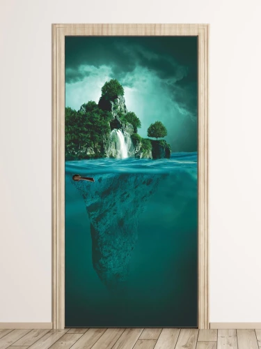 Fototapeta na drzwi tajemnicza wyspa FP 6094