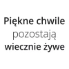 Szablon malarski sentencja: Piękne chwile 1972 - Wzór graficzny. Tekst w dwóch różnych rozmiarach, ułożony w dwóch liniach