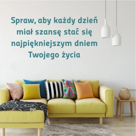 Szablon malarski sentencja: Spraw aby każdy dzień 1971