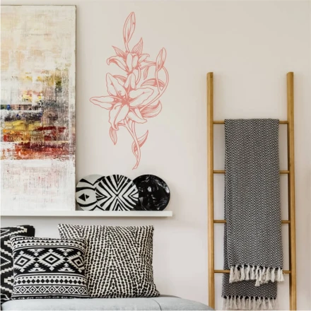 Szablon malarski kwiat 2148