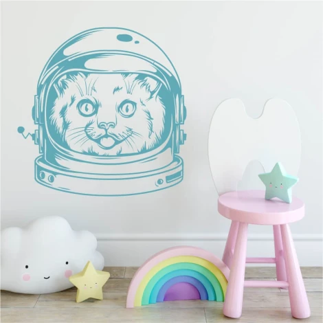 Szablon malarski kot 2086 - Aranżacja w pokoju dziecięcym. Ściany w jasnych kolorach, meble w pastelowych odcieniach