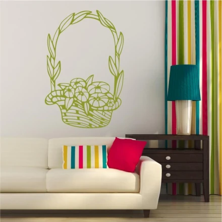 Szablon na ścianę kompozycja kwiatowa 2051