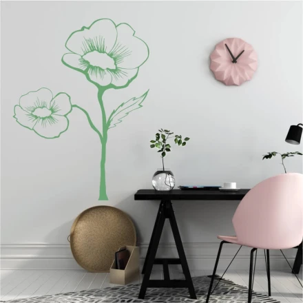 Szablon na ścianę kwiat 2044