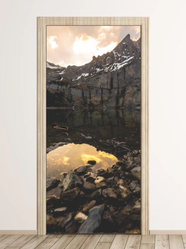 Fototapeta na drzwi górskie jezioro FP 6157