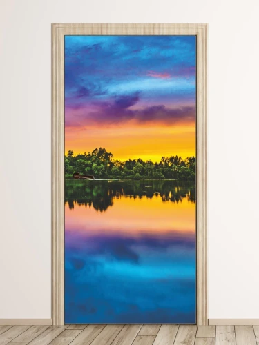 Fototapeta na drzwi nad rozlewiskiem FP 6227