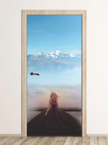 Fototapeta na drzwi dla dzieci baśniowy krajobraz FP 6261