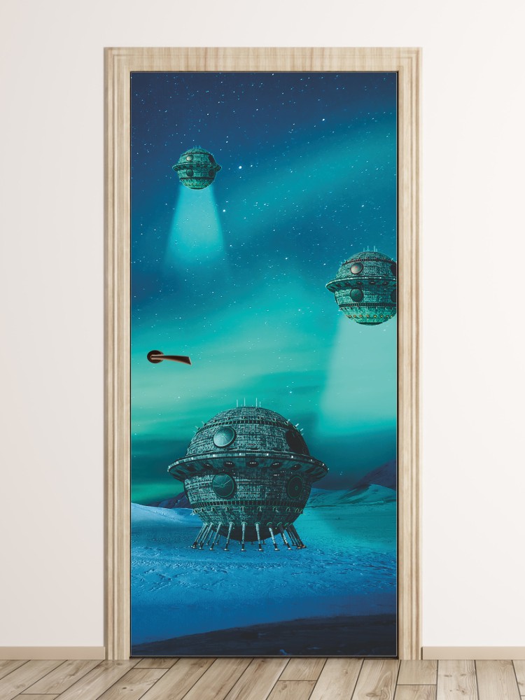 Fototapeta na drzwi lądowanie UFO FP 6245