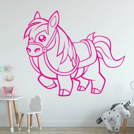 Szablon do malowania dla dzieci konik 2389